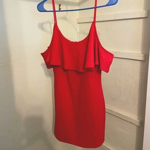 Red silence + noise Body Con Mini Dress. Size S.